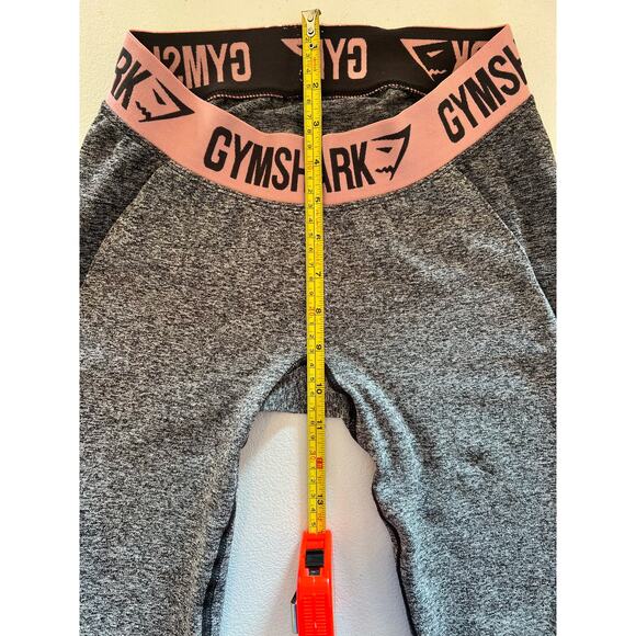 079 Gymshark Leggings Small Grey Flex Dry Moisture Management Compression - Picture 6 of 6